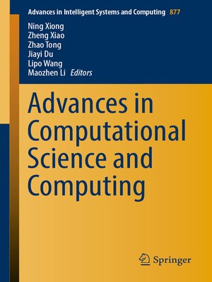 cover image of Advances in Computational Science and Computing